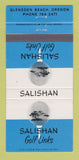 Matchbook Cover - Salishan Golf Links Gleneden Beach OR 30 Strike