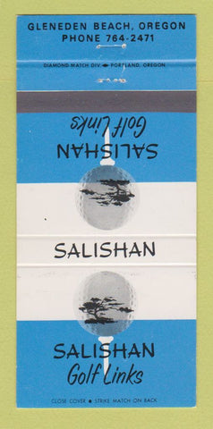 Matchbook Cover - Salishan Golf Links Gleneden Beach OR 30 Strike