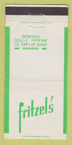 Matchbook Cover - Fritzel's Restaurant Chicago IL WEAR 30 Strike