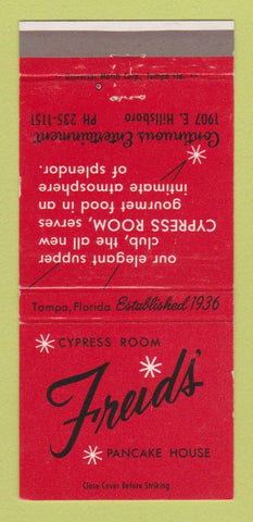 Matchbook Cover - Freids' Pancake House Tampa FL 30 Strike