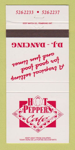 Matchbook Cover - Hot Peppers Cafe  30 Strike