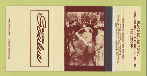 Matchbook Cover - Brasserie Goulue Charlesbourg QC  30 Strike