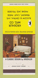 Matchbook Cover - Kroehler Furniture Fremont CA 30 Strike