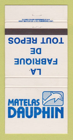 Matchbook Cover - Matelas Dauphin QC 30 Strike