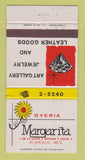 Matchbook Cover - Oyeria Margarita Jewelry Art Acapulco Mexico 30 Strike