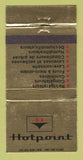 Matchbook Cover - Hotpoint Appliances QC WEAR 30 Strike