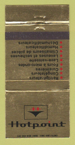 Matchbook Cover - Hotpoint Appliances QC WEAR 30 Strike