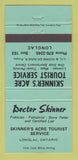 Matchbook Cover Doctor Skinner Tourist Service Fishing Longlac ON WEAR 30 Strike