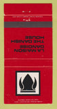 Matchbook Cover - La Maison Danoise Danish House Montreal QC 30 Strike