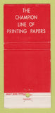 Matchbook Cover - Dwight Bros Paper Company Chicago IL  30 Stick