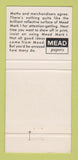 Matchbook Cover - Mead Papers  30 Strike