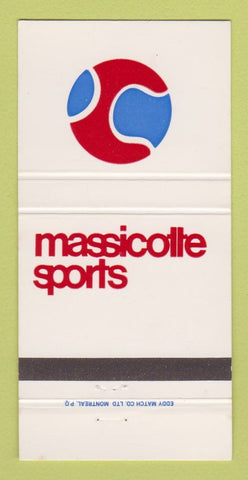 Matchbook Cover - Massicotte Sports QC 30 Strike