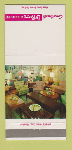 Matchbook Cover - LA Porte Furniture Uhrichsville OH 30 Strike