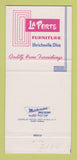 Matchbook Cover - LA Porte Furniture Uhrichsville OH 30 Strike