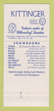 Matchbook Cover - Kittinger Furniture  30 Strike