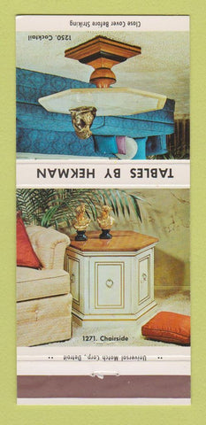 Matchbook Cover - Hekman Furniture Tables Grand Rapids MI 30 Strike