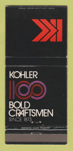 Matchbook Cover - Kohler Plumbing Fixtures 30 Strike