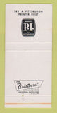 Matchbook Cover - Whitaker Paper Company Pittsburgh PA STAINED 30 Strike