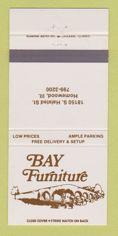 Matchbook Cover - Bay Furniture Homewood IL 30 Strike