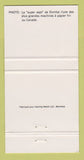 Matchbook Cover - Domtar Paper QC 30 Strike