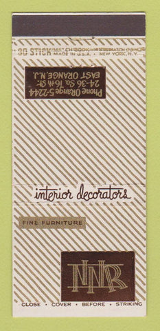 Matchbook Cover - Neville Russell Furniture East Orange NJ 30 Stick