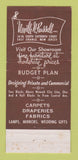 Matchbook Cover - Neville Russell Furniture East Orange NJ 30 Stick