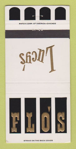 Matchbook Cover - Lucy's Flo's Chicago IL WEAR 30 Strike