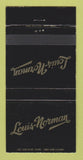 Matchbook Cover - Louis Norman Mattresses Weston ON Red Deer AB 30 Strike
