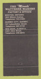 Matchbook Cover - Louis Norman Mattresses Weston ON Red Deer AB 30 Strike