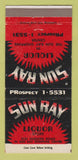 Matchbook Cover - Sun Ray Liquor Store St Paul MN WORN BACK 30 Strike