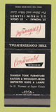 Matchbook Cover - Continental Interiors ST Thomas Croix Virgin Islands 30 Strike