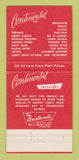 Matchbook Cover - Continental Interiors ST Thomas Croix Virgin Islands 30 Strike