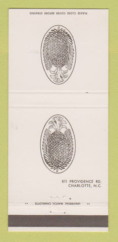 Matchbook Cover - Colony Furniture Shops Charlotte NC 30 Strike