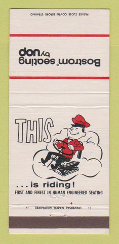 Matchbook Cover - Bostrom Seating Milwaukee WI 30 Strike