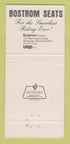 Matchbook Cover - Bostrom Seating Milwaukee WI 30 Strike