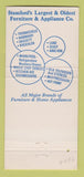 Matchbook Cover - P Sabini Furniture Appliances Stamford CT 30 Strike