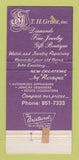 Matchbook Cover - TH Grant Gemologists Gems Farmington Hills MI 30 Strike