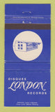 Matchbook Cover - London Disques Records Canada music 30 Strike