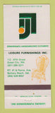 Matchbook Cover - Leisure Furniture Ocean City Bethany Beach DE 30 Strike