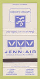 Matchbook Cover - Jenn Air Germain Lariviere Montreal Soreal QC 30 Strike