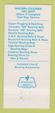 Matchbook Cover - Western Columbia Pro Shop San Gabriel CA Dick Moore 30 Strike