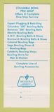 Matchbook Cover Western Columbia Pro Shop San Gabriel CA Ed Williamson 30 Strike