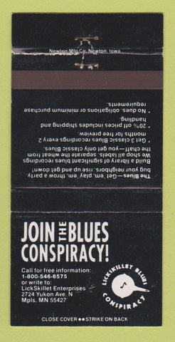 Matchbook Cover - Blues Conspiracy Minneapolis MN music WEAR 30 Strike