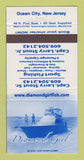 Matchbook Cover - Diamond Girl Ocean City NJ Sport Fishing 30 Strike