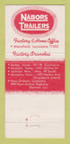 Matchbook Cover - Nabors Trailers Mansfield LA 30 Strike
