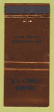 Matchbook Cover - AA Company Lowell MA Liquor WEAR 21 Strike Feature