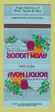 Matchbook Cover - Avon Liquor Store Avon Colorado 30 Strike