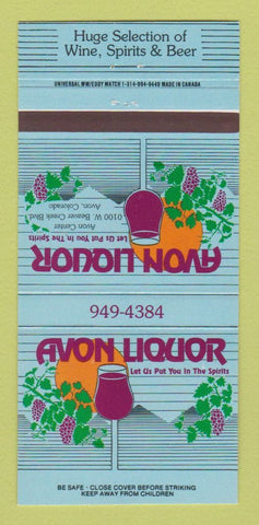 Matchbook Cover - Avon Liquor Store Avon Colorado 30 Strike