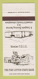 Matchbook Cover - Fort Lupton State Bank Colorado 30 Strike