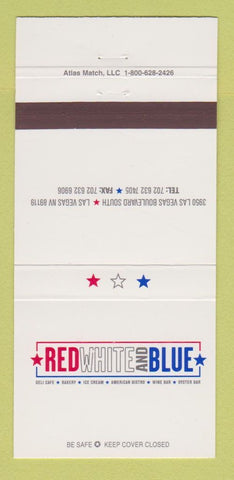 Matchbook Cover - Red White and Blue Restaurant Las Vegas NV 30 Strike